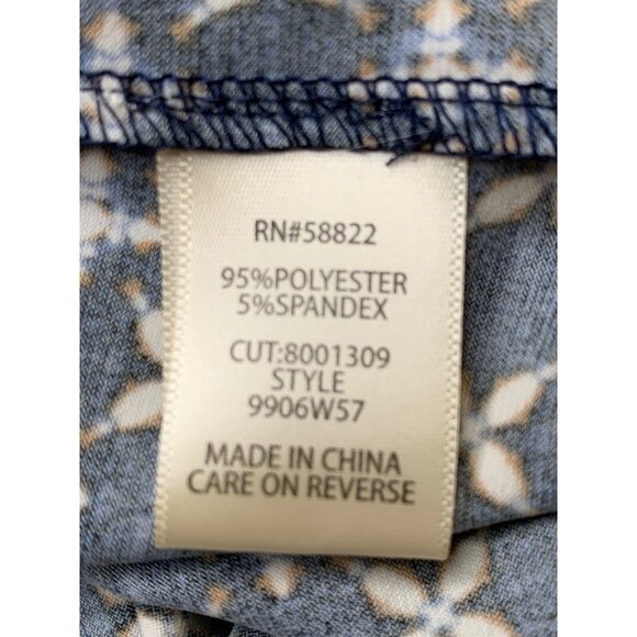 NWT Max Studio XL Print Dress Career Comfort RZ10402 Shift Comfort Easy Care - Picture 6 of 9